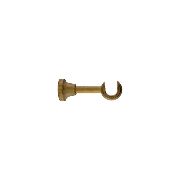 Support long pour barre à rideau GoodHome 28 mm Symi naturel
