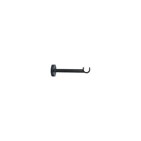 Support moyen pour barre à rideau 19 mm Araxos GoodHome noir
