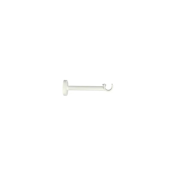 Support moyen pour barre à rideau GoodHome 19 mm Anafi blanc