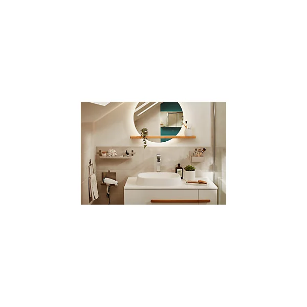 Support mural Amantea inox brossé GoodHome