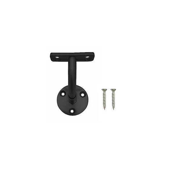 Support mural de rampe d’escalier ajustable FORTIA acier noir