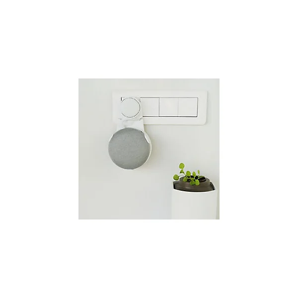 Support mural PlugnSay pour Google Home mini en plastique blanc