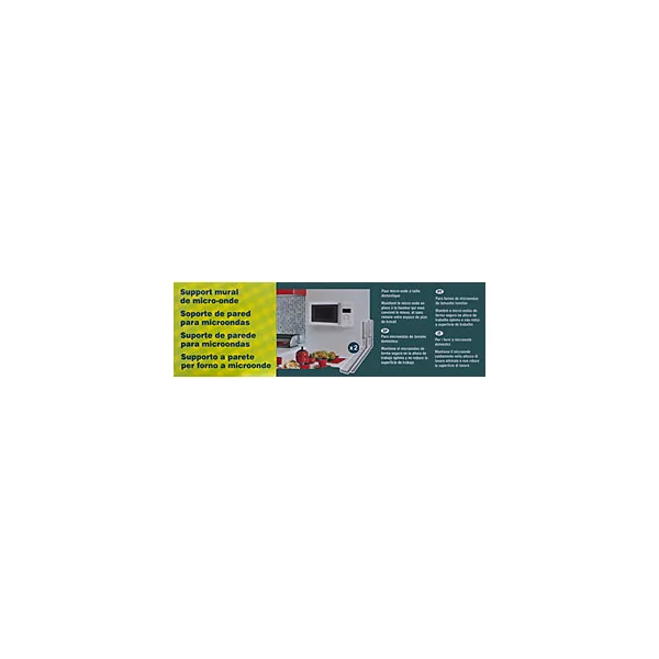Support mural pour micro ondes blanc 780021