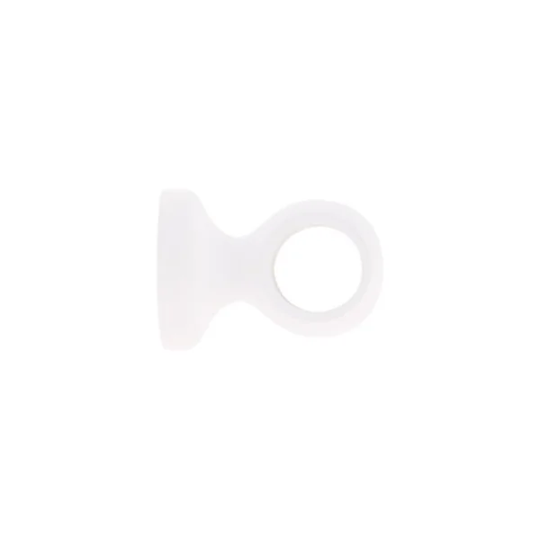 Support oeil tringle à rideau bois de hêtre blanc Ø28mm L.50mm Mobois