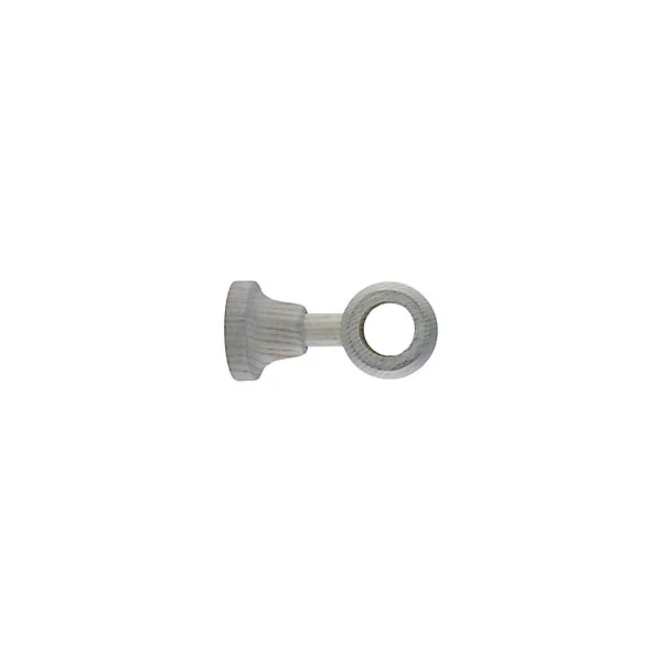 Support plafond simple pour barre à rideau GoodHome 28 mm Chalki blanc