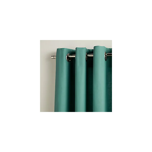 Support pour barre à rideau pour renfoncement fenêtre GoodHome nickel brossé Ikaria