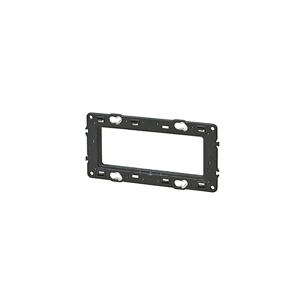 Support pour fixation à vis Legrand Mosaïc horizontal Céliane 2x2 modules