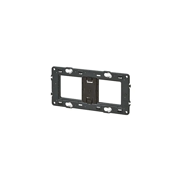 Support pour fixation à vis Legrand Mosaïc horizontal Céliane 2x2 modules