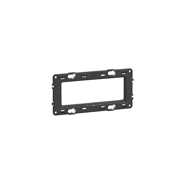Support pour fixation à vis Legrand Mosaïc horizontal Céliane 2x2 modules