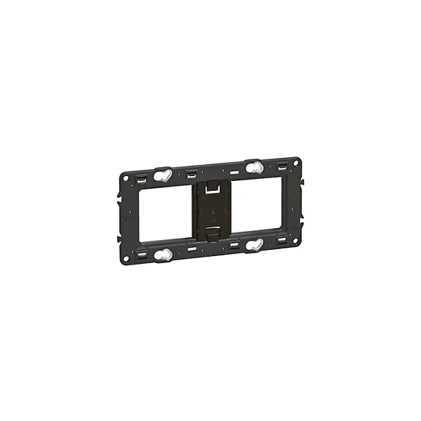 Support pour fixation à vis Legrand Mosaïc horizontal Céliane 2x2 modules