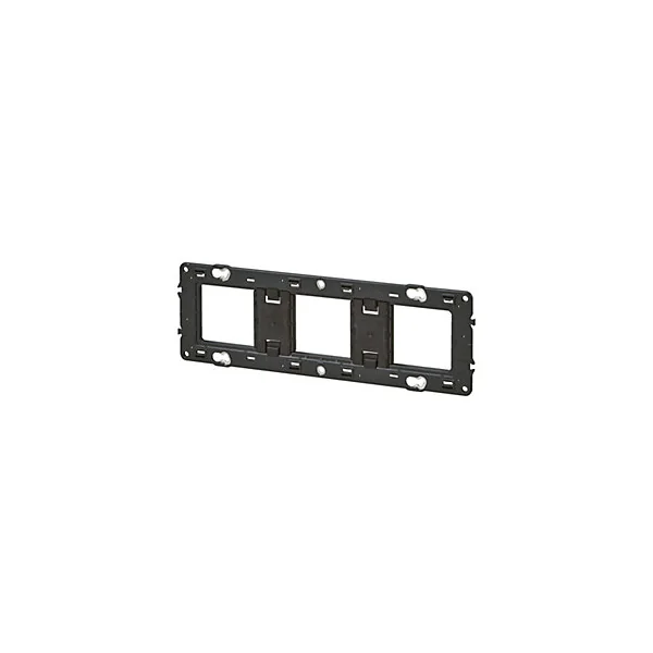 Support pour fixation à vis Legrand Mosaïc horizontal Céliane 3x2 modules