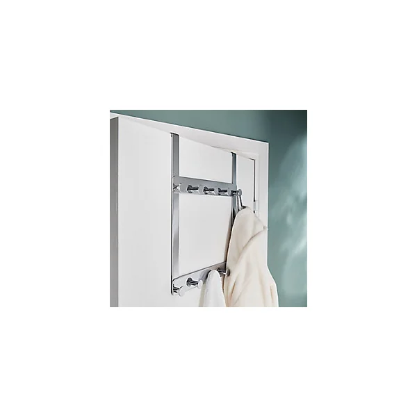 Support pour porte 2x5 têtes Koros chrome GoodHome