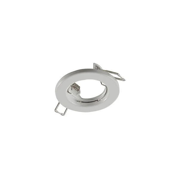 Support rond pour spot encastrable LED Colours métal blanc Ø8,3 cm