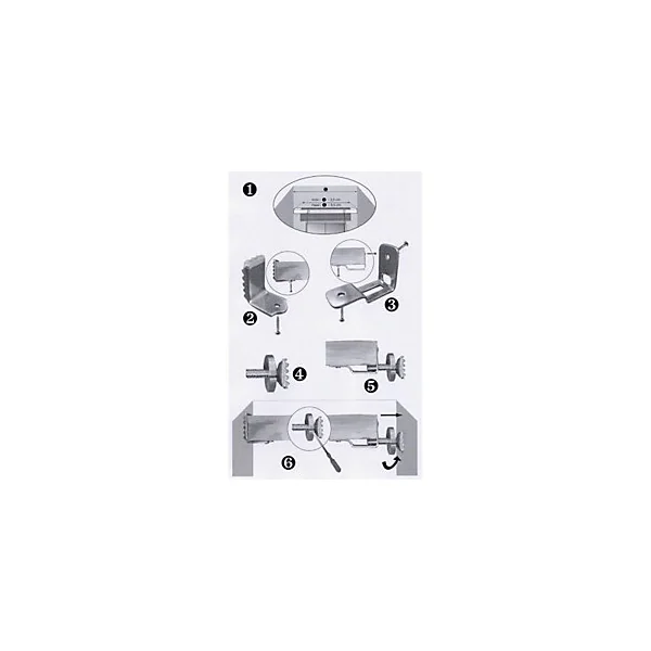 Support Tenafix, 100% acier Ballauf L.3 x l.2,5 cm