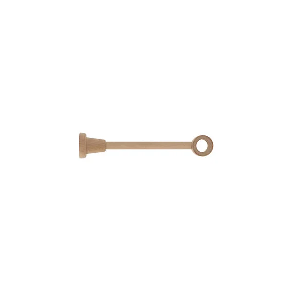 Support tige ouvert tringle à rideau beige mat Ø28mm L.300mm Mobois