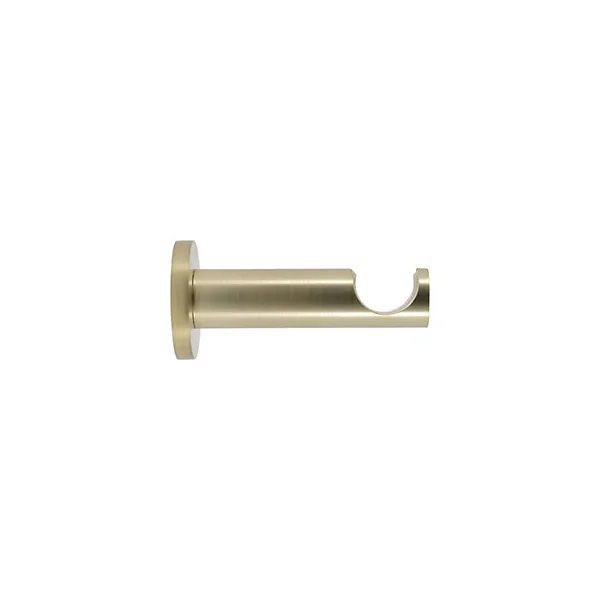Support tige ouvert tringle à rideau Easy fix métal doré mat Ø20/28mm L.95mm Mobois