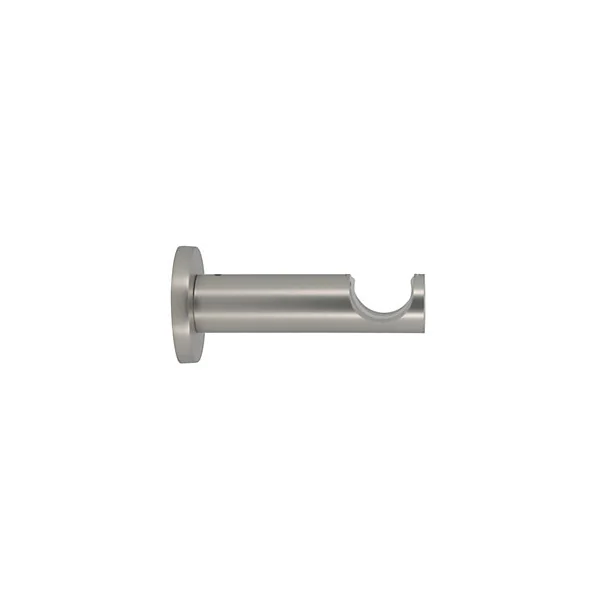 Support tige ouvert tringle à rideau métal gris chromé Ø20/28mm L.95mm Mobois