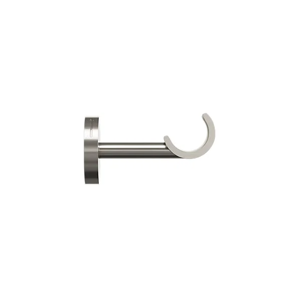 Support tringle à rideau court à percer Athens métal gris chromé Ø19mm GoodHome