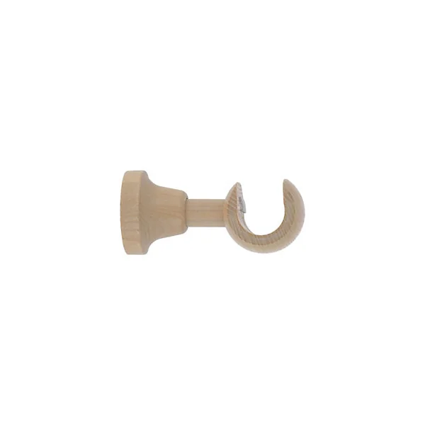 Support tringle à rideau court à percer Chalki bois de frêne beige Ø28mm GoodHome