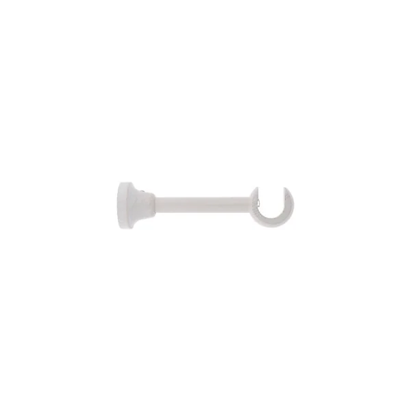 Support tringle à rideau long à percer Chalki bois de frêne blanc Ø28mm GoodHome