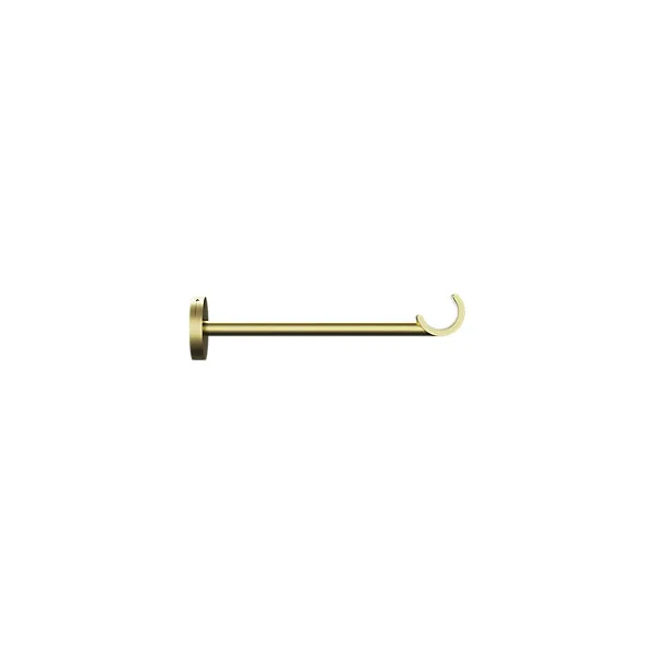 Support tringle à rideau long à percer Elasa métal doré Ø19mm GoodHome