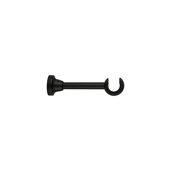 Support tringle à rideau long à percer Lamia bois de hêtre noir Ø28mm GoodHome