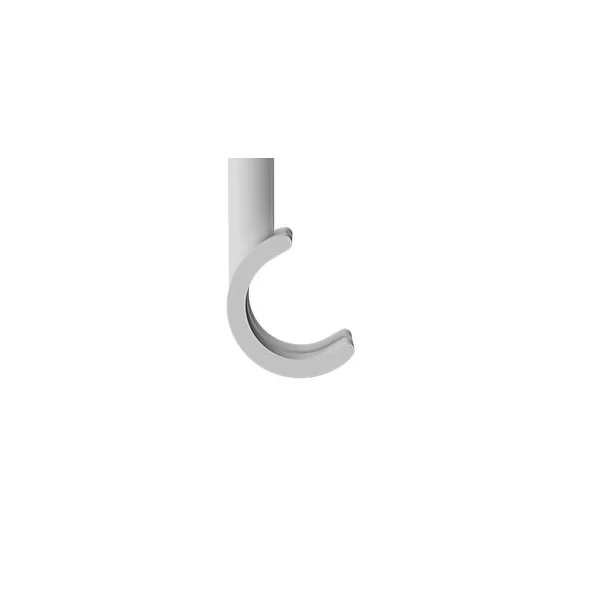 Support tringle à rideau à percer Anafi métal blanc Ø19/28mm GoodHome