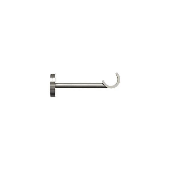 Support tringle à rideau à percer Athens métal gris chromé Ø19mm GoodHome