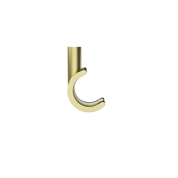 Support tringle à rideau à percer Elasa métal doré Ø19mm GoodHome