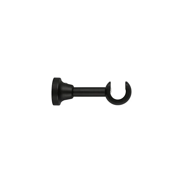Support tringle à rideau à percer Lamia bois de hêtre noir Ø28mm GoodHome