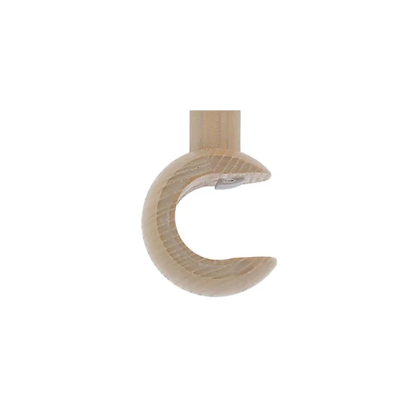 Support tringle à rideau à percer Volos bois de frêne beige Ø28mm GoodHome