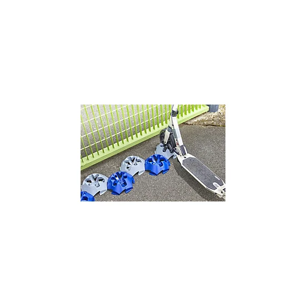 Support trottinette au sol Mottez L. 21 cm gris