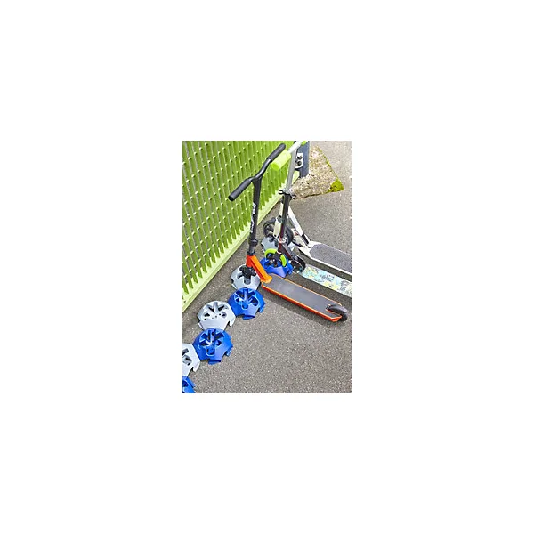 Support trottinette au sol Mottez L. 21 cm gris