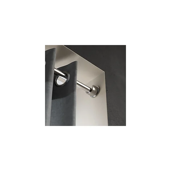 Support universel encastré pour barre à rideau Athens GoodHome gris