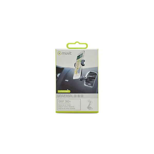Support universel grille d'aération ventouse pour smartphone Muvit