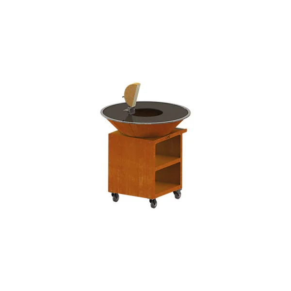 Support à raclette pour brasero acier Oyat