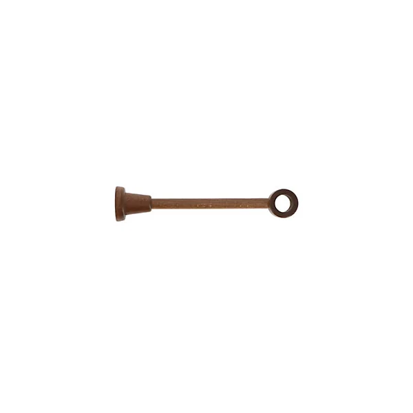 Support œil double tringle à rideau bois de hêtre chêne foncé Ø28mm L.130-200mm Mobois