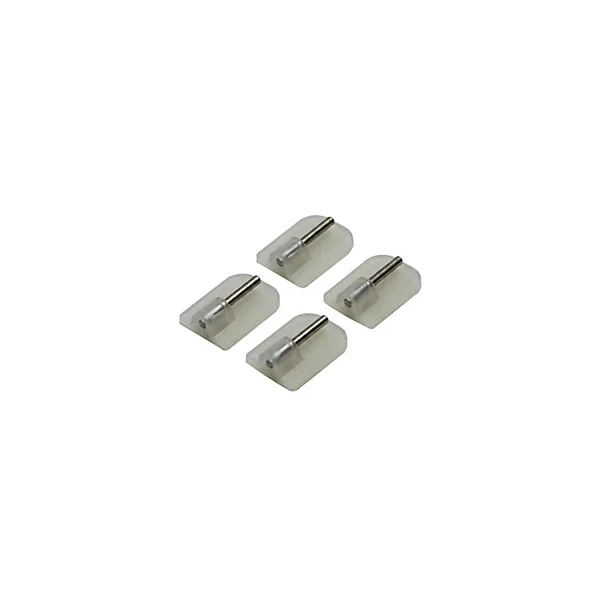 Supports pour barre de vitrage x4 Blanc mat
