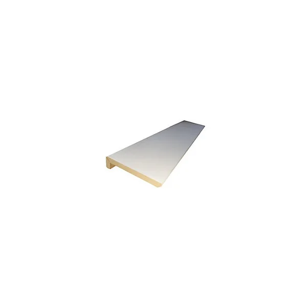Surplinthe MDF prépeint blanc 244 x 13 cm, ép.22 mm
