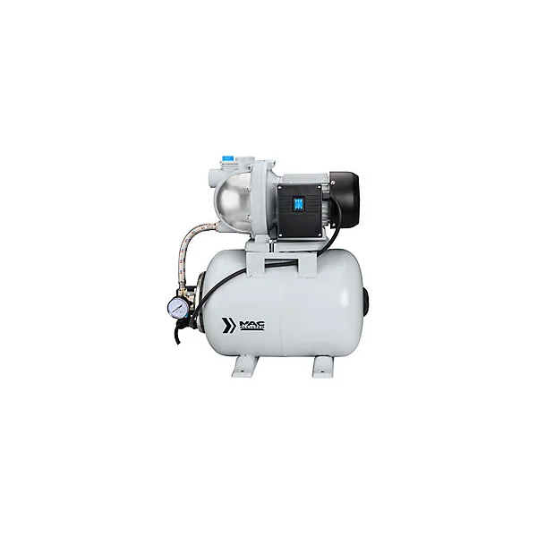 Surpresseur Mac Allister 1100 W débit 4600 l/h avec réservoir 24 litres