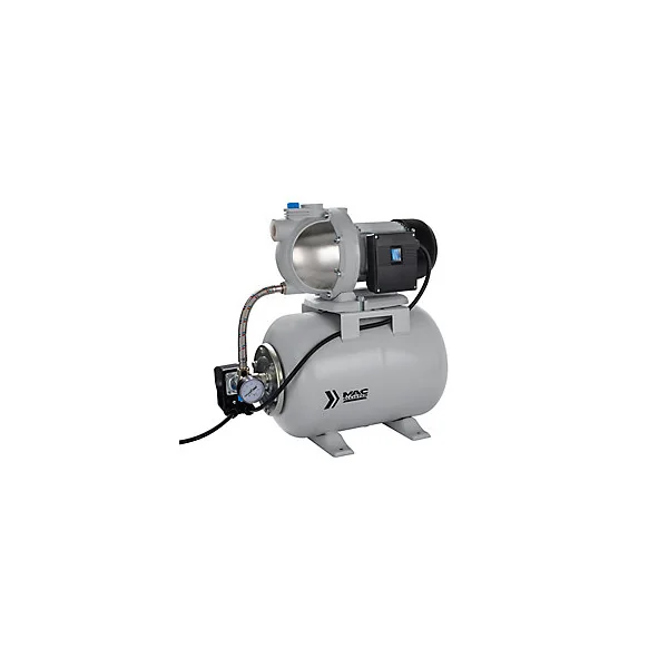 Surpresseur Mac Allister 1100 W débit 4600 l/h avec réservoir 24 litres