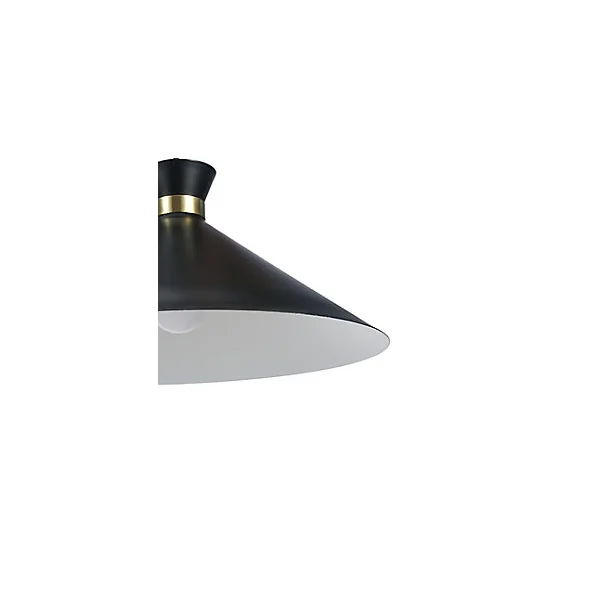 Suspension Apennin 35cm E27 IP20 noir