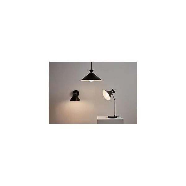 Suspension Apennin 35cm E27 IP20 noir