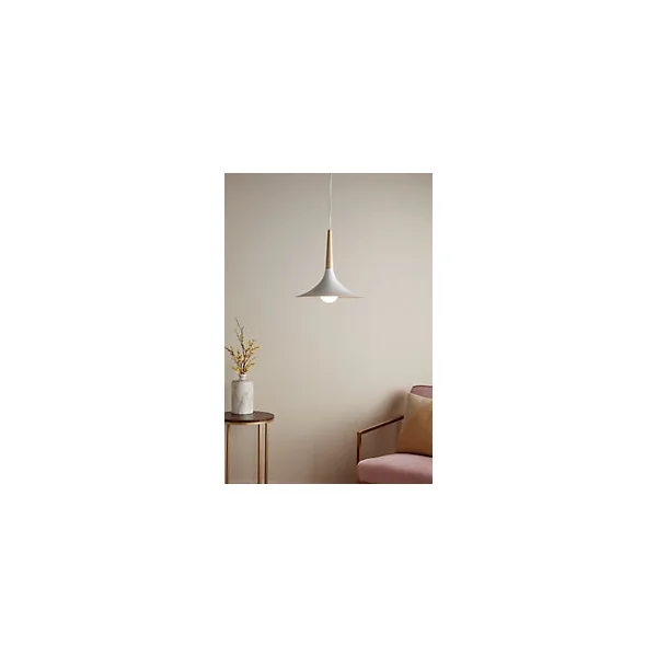 Suspension Arraqis E27 IP20 blanc 38cm