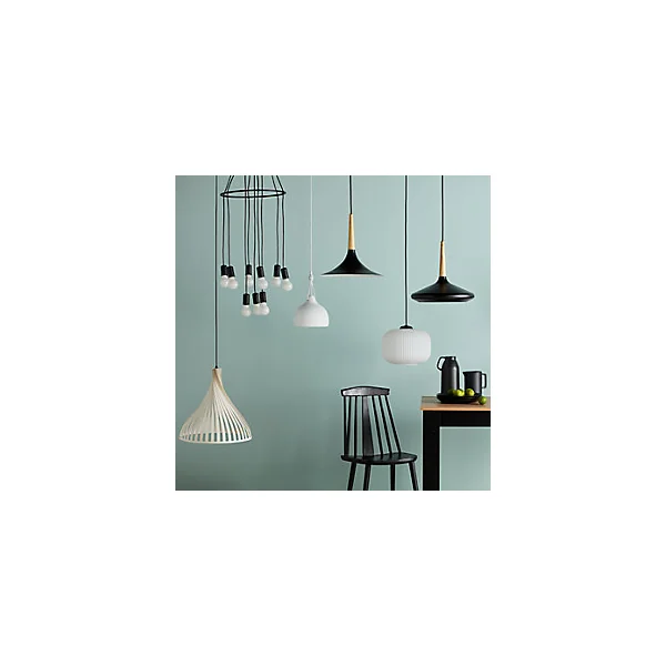 Suspension Arraqis E27 IP20 noir 38cm
