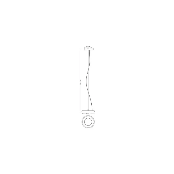 Suspension Azagny 25W IP20 LED intégrée ⌀25cm blanc
