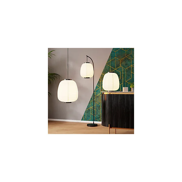 Suspension Bantry E27 15W ⌀35xH.110cm blanc GoodHome