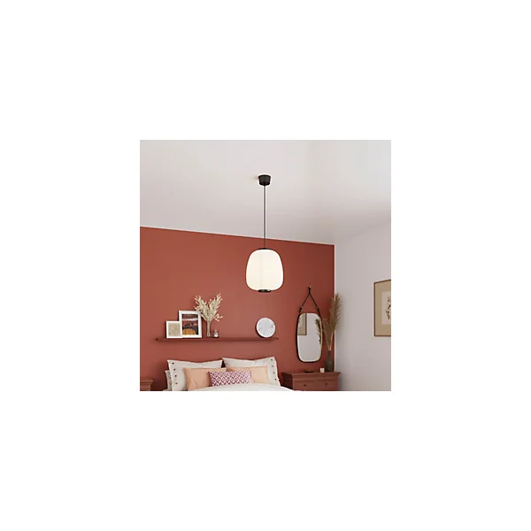 Suspension Bantry E27 15W ⌀35xH.110cm blanc GoodHome