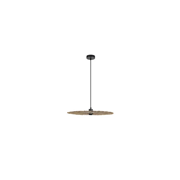 Suspension Bengale E27 60W IP20 ⌀50xH.101cm raphia coloris naturel Corep