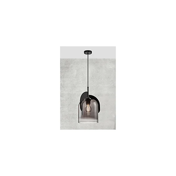 Suspension Boshi réglable E27 IP20 40W Ø19cm Nordlux noir
